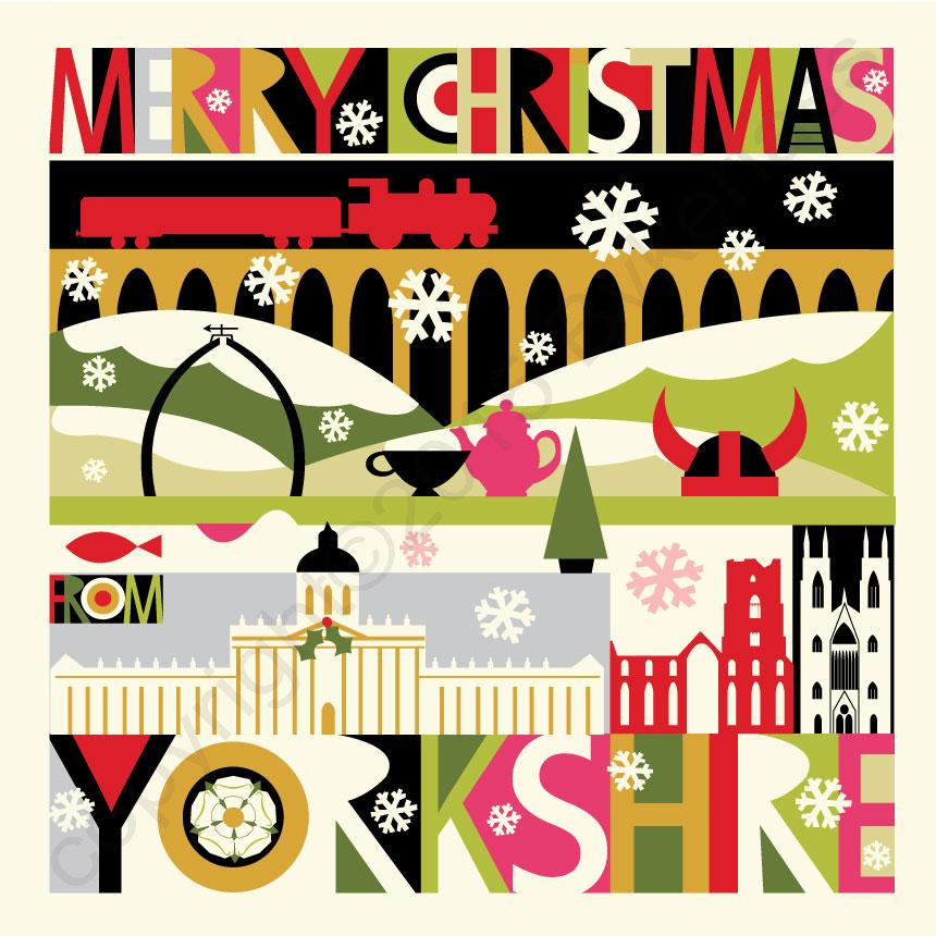 Yorkshire Scape Christmas Card - The Great Yorkshire Shop
