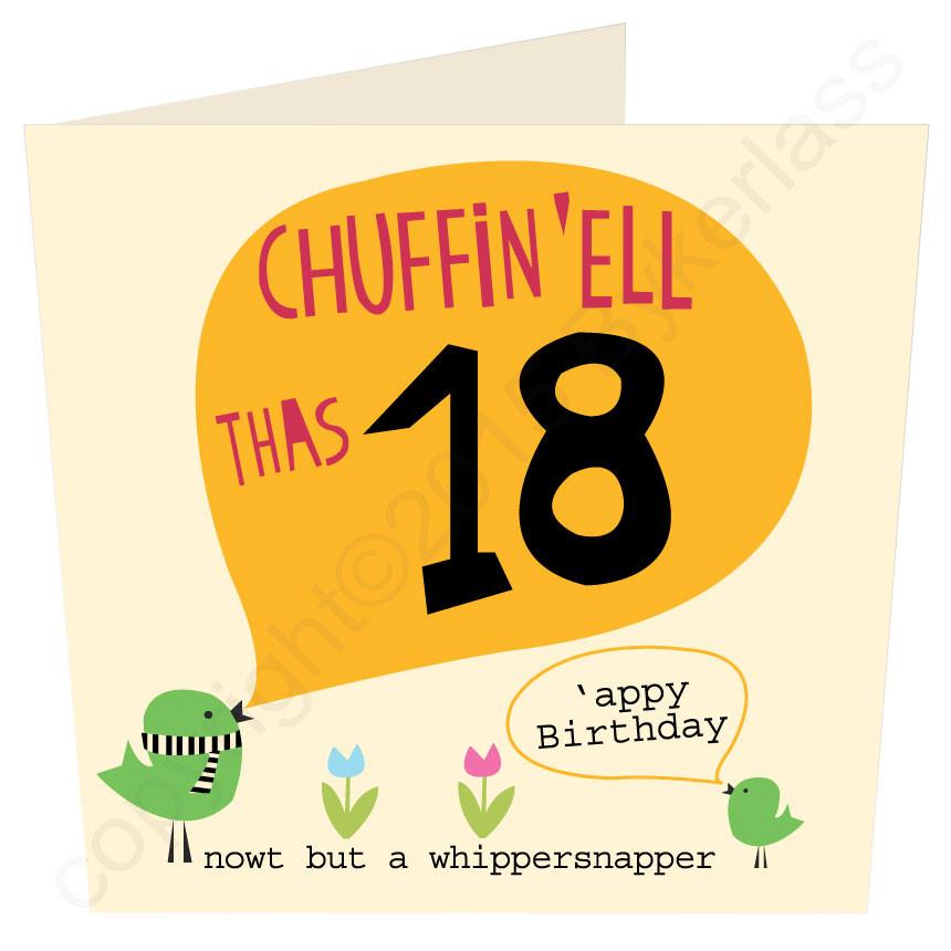 Chuffin 'Ell Thas 18 Card - The Great Yorkshire Shop