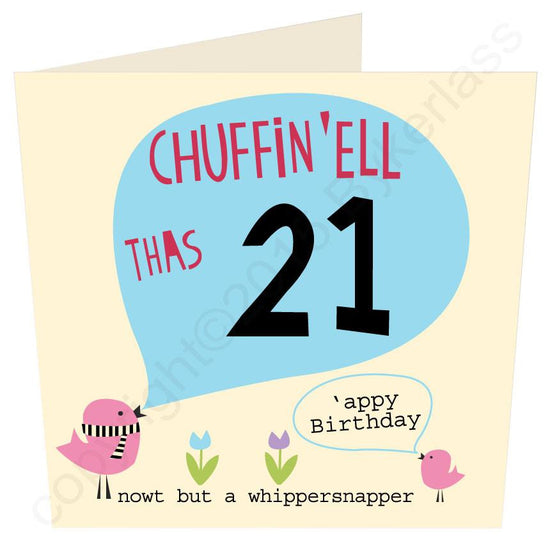 Chuffin 'Ell Thas 21 Card - The Great Yorkshire Shop