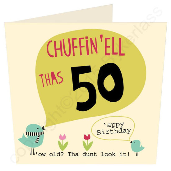 Chuffin 'Ell Thas 50 Card - The Great Yorkshire Shop
