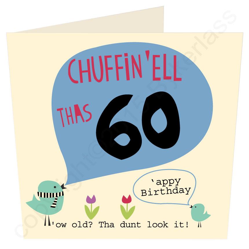 Chuffin 'Ell Thas 60 Card - The Great Yorkshire Shop