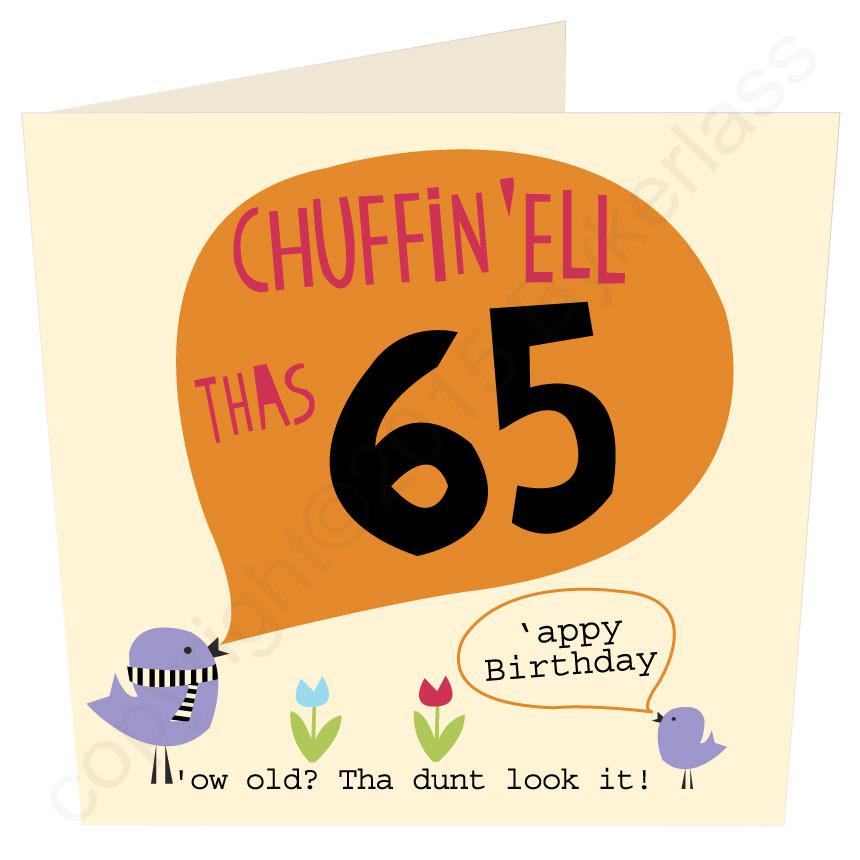 Chuffin 'Ell Thas 65 Card - The Great Yorkshire Shop
