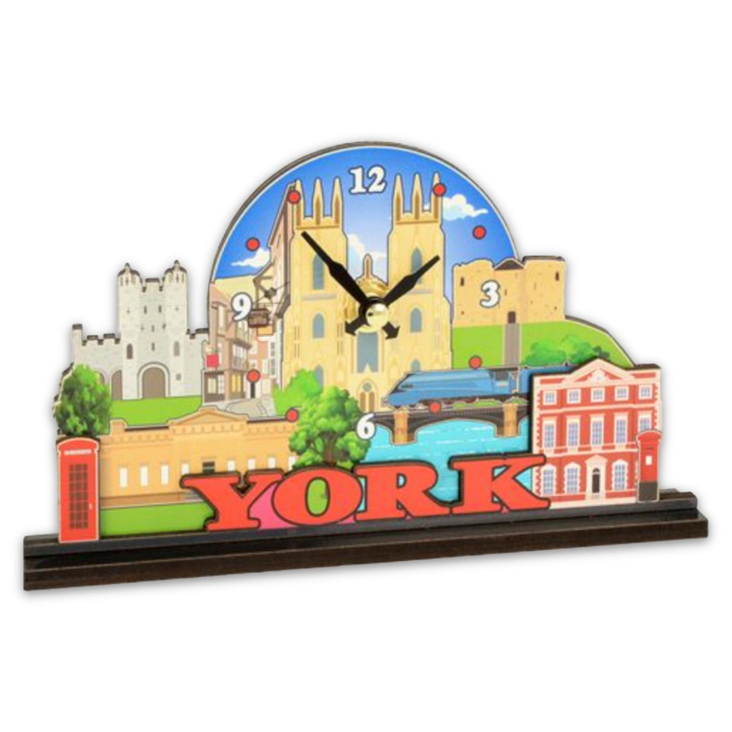 York Wooden Clock - The Great Yorkshire Shop