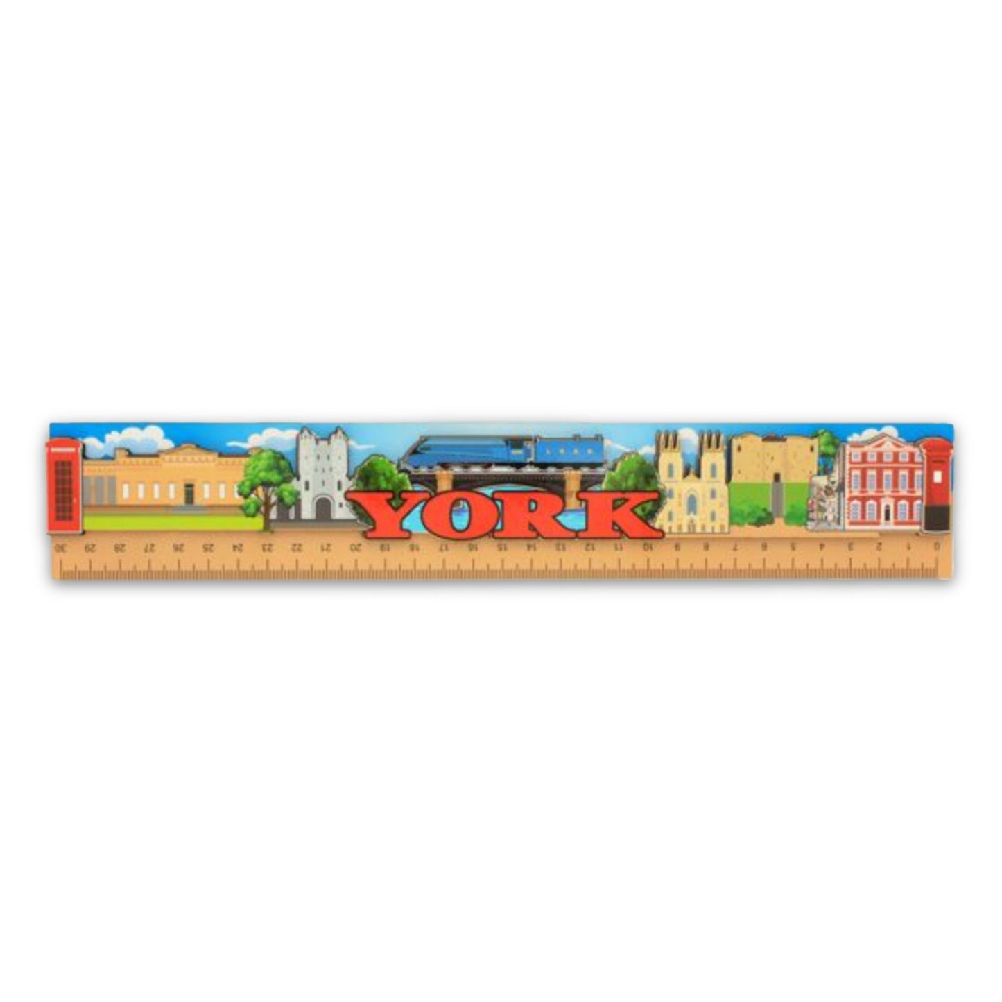 York 3D Wooden Ruler - The Great Yorkshire Shop