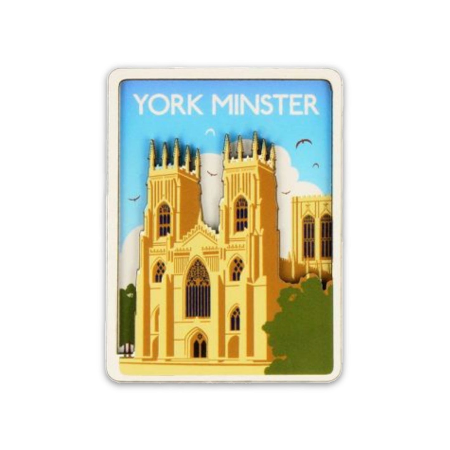 Load image into Gallery viewer, York Minster Wooden Magnet - The Great Yorkshire Shop
