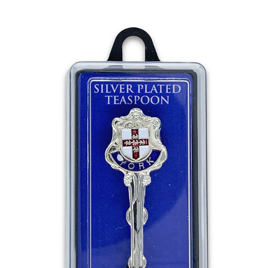 Load image into Gallery viewer, York Souvenir Crest Silver Plated Spoon - The Great Yorkshire Shop
