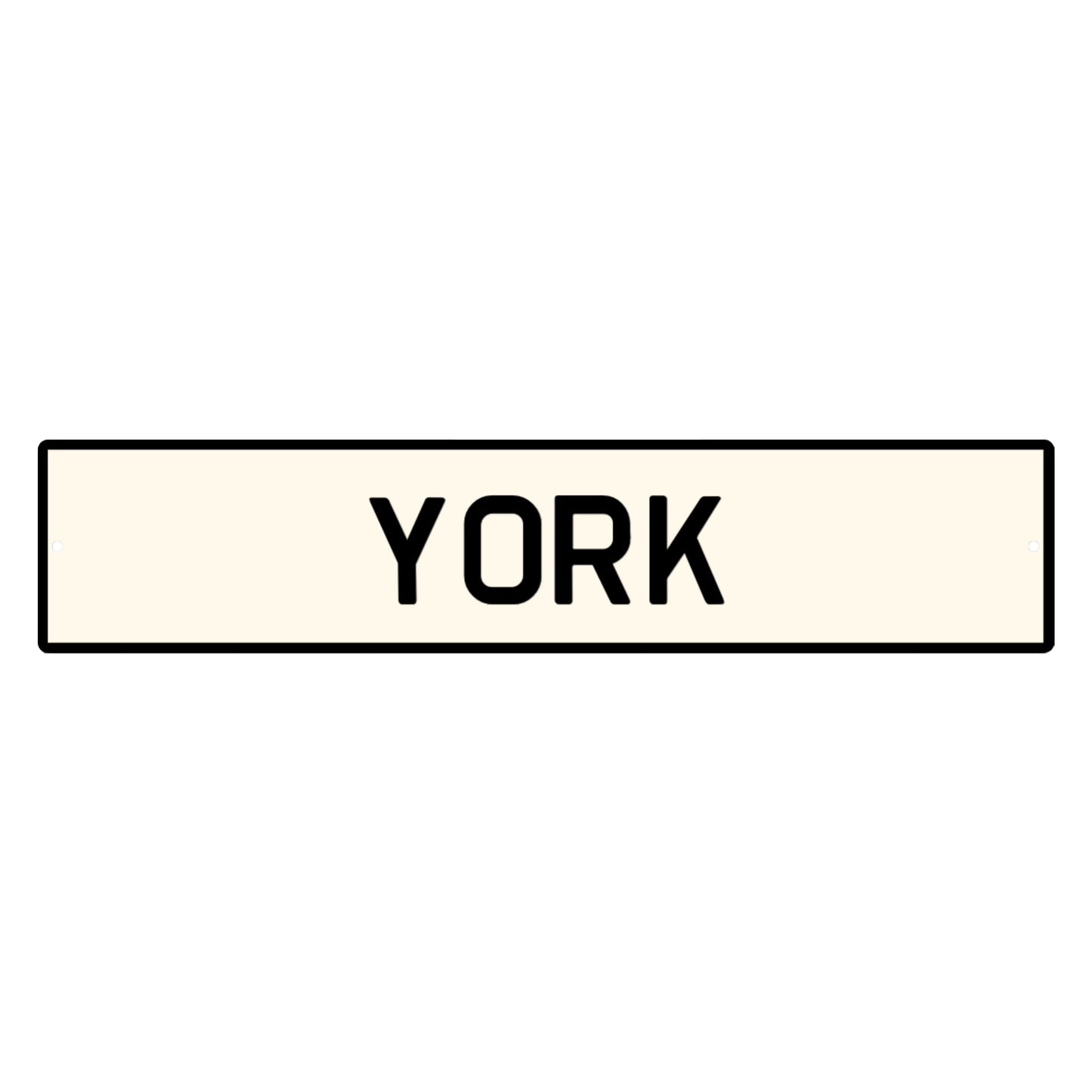 York Street Style Aluminium Sign - The Great Yorkshire Shop