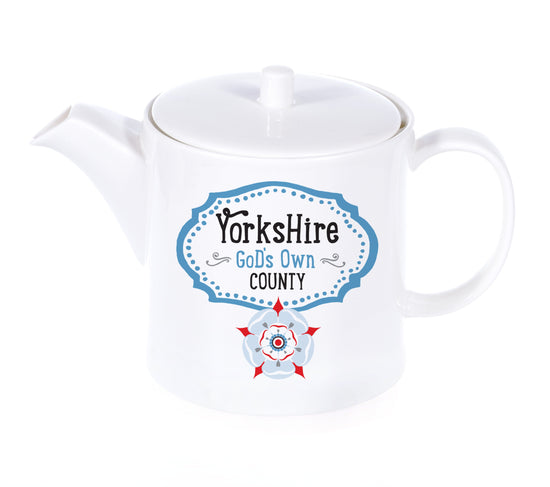 Yorkshire Talk of the Town Bone China Teapot - The Great Yorkshire Shop