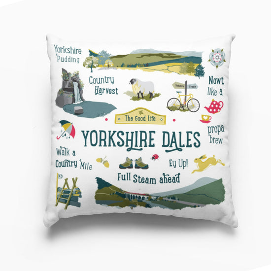 Yorkshire Dales The Good Life Cushion - The Great Yorkshire Shop