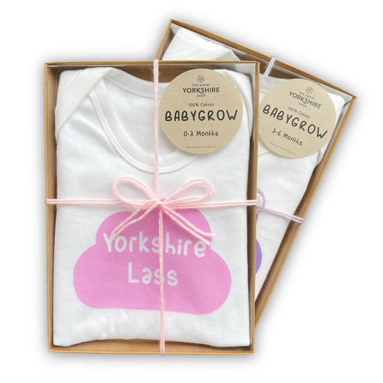 Yorkshire Lass 100% Cotton Babygrow - The Great Yorkshire Shop