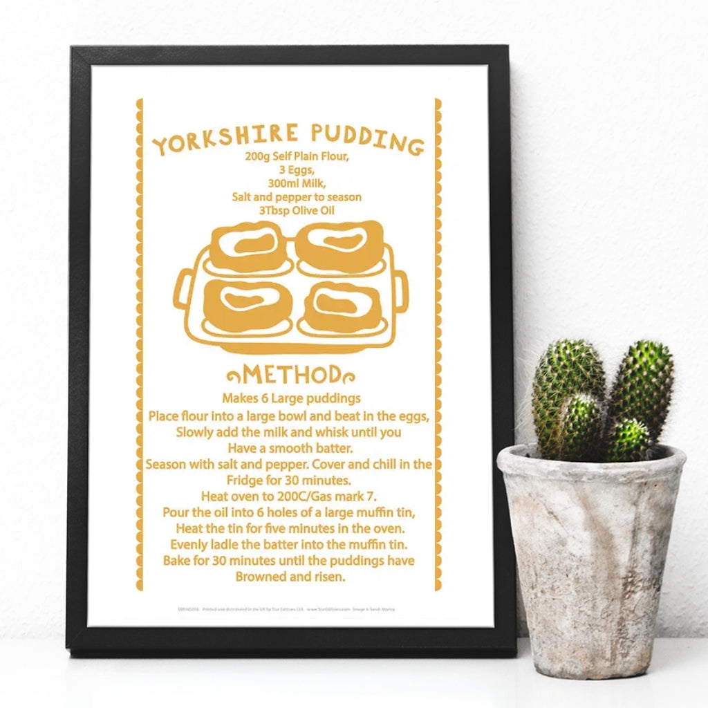 Yorkshire Pudding Recipe Print - The Great Yorkshire Shop