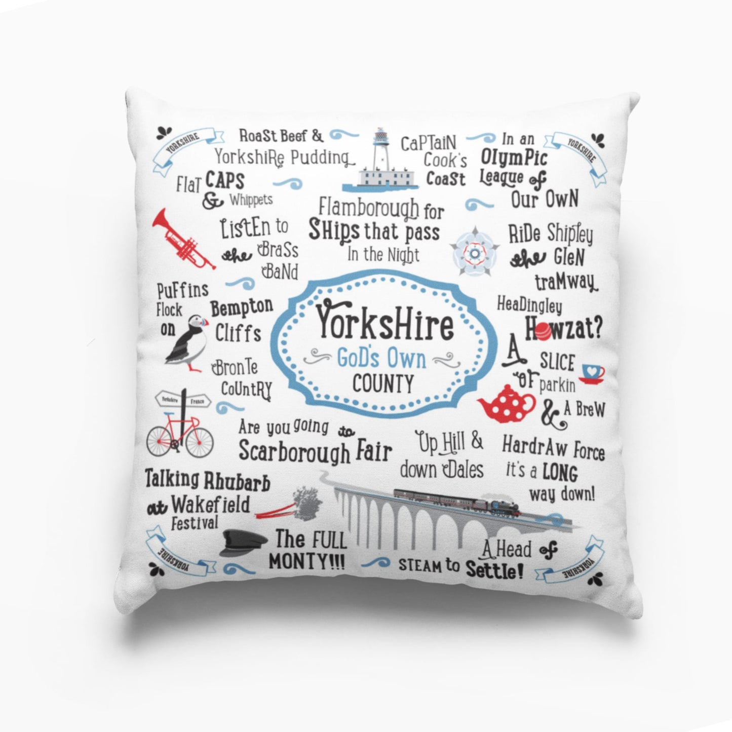 Yorkshire Talk of the Town Cushion - The Great Yorkshire Shop