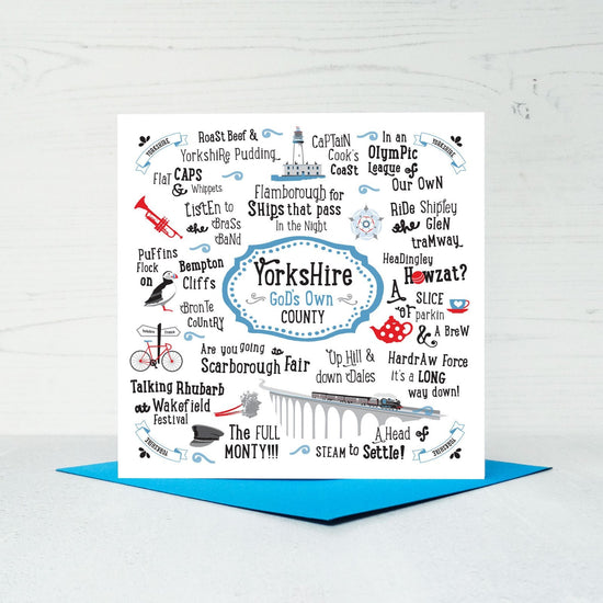 Yorkshire Talk of the Town Greeting Card - The Great Yorkshire Shop