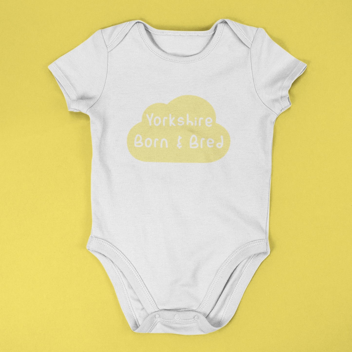 Yorkshire Born & Bred 100% Cotton Babygrow - The Great Yorkshire Shop