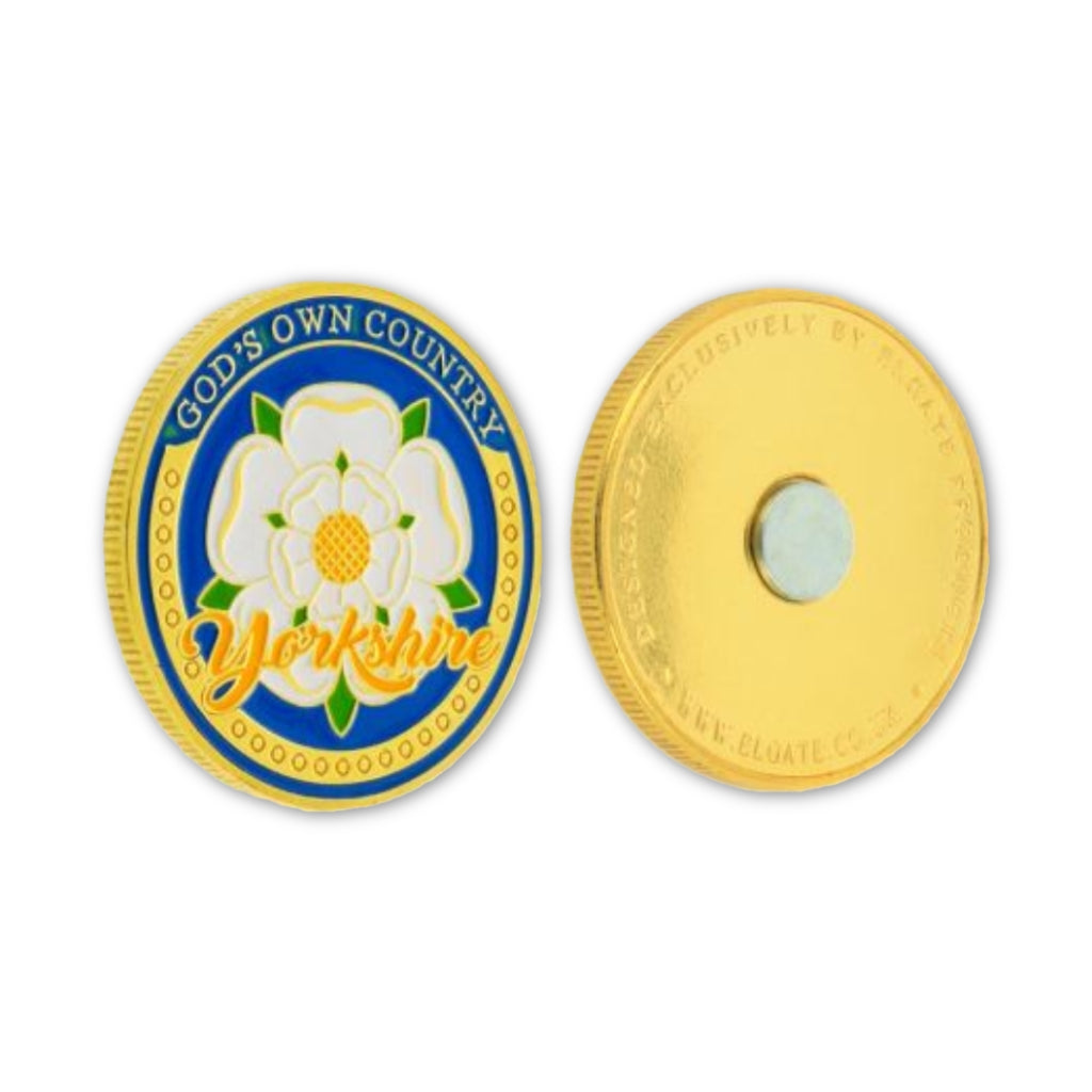 Yorkshire Rose Coin Magnet - The Great Yorkshire Shop