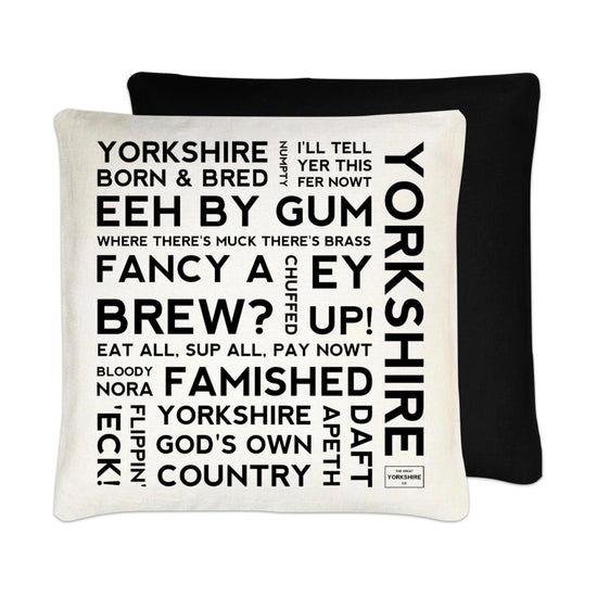 Yorkshire Dialect Cushion - The Great Yorkshire Shop