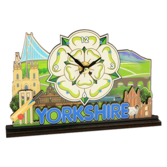 Yorkshire Wooden Clock - The Great Yorkshire Shop