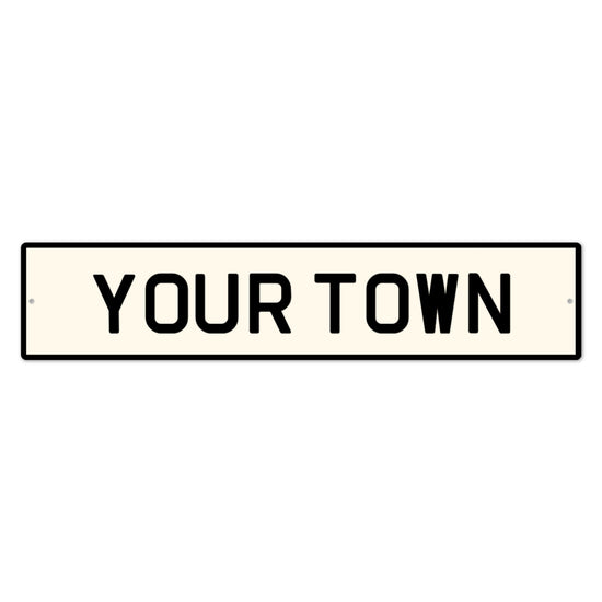 Personalised Street Style Aluminium Sign - The Great Yorkshire Shop