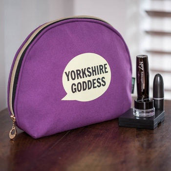 Yorkshire Goddess Cosmetic Bag - The Great Yorkshire Shop