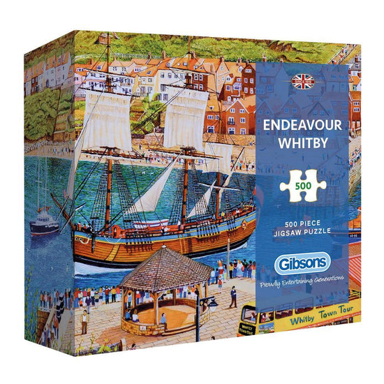 Endeavor Whitby 500 Piece Jigsaw Puzzle - The Great Yorkshire Shop