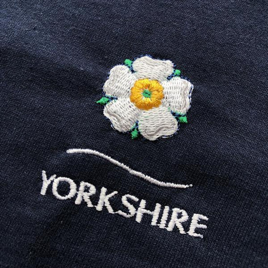 Yorkshire Rose Navy Fleece Jacket - The Great Yorkshire Shop