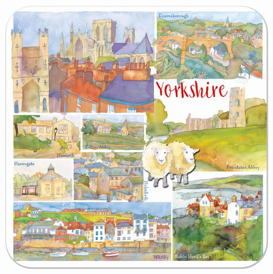Yorkshire Illustrated Coaster - The Great Yorkshire Shop